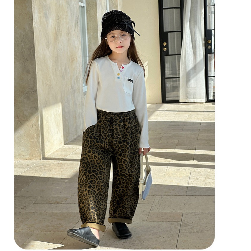 親子豹紋休閒褲S502333-細節圖7