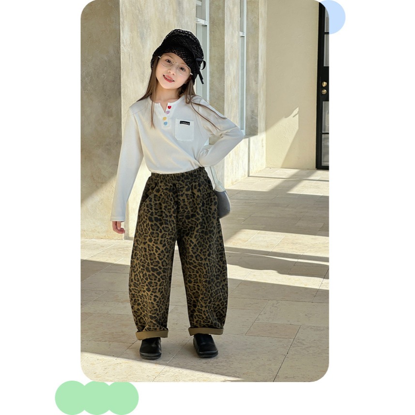 親子豹紋休閒褲S502333-細節圖8