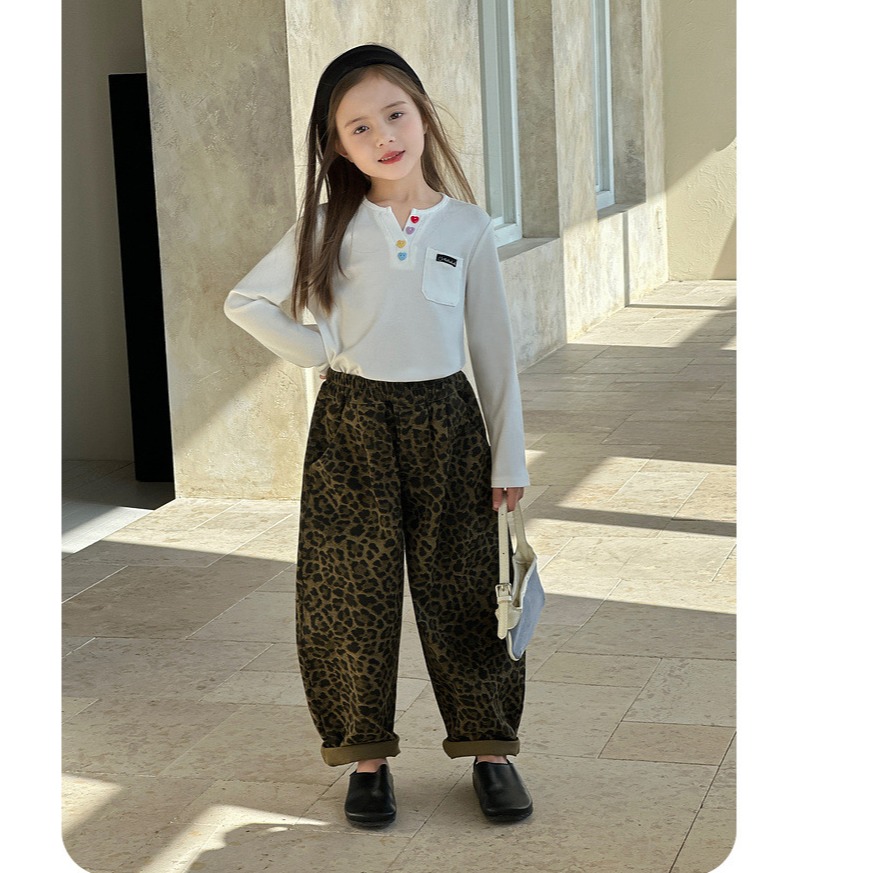 親子豹紋休閒褲S502333-細節圖9