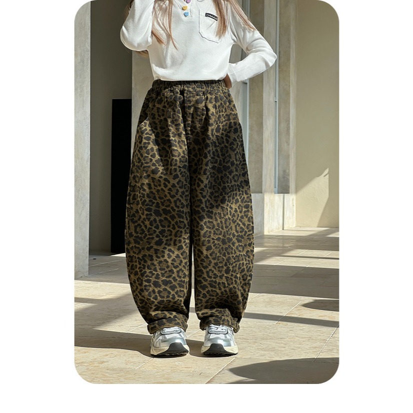 親子豹紋休閒褲S502333-細節圖10