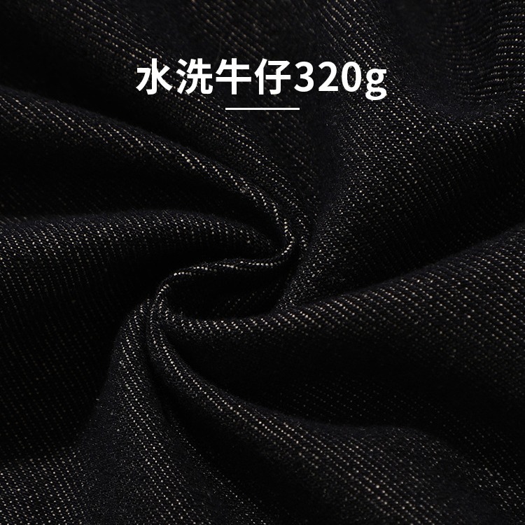 復古水洗翻折設計長褲S503127-細節圖2