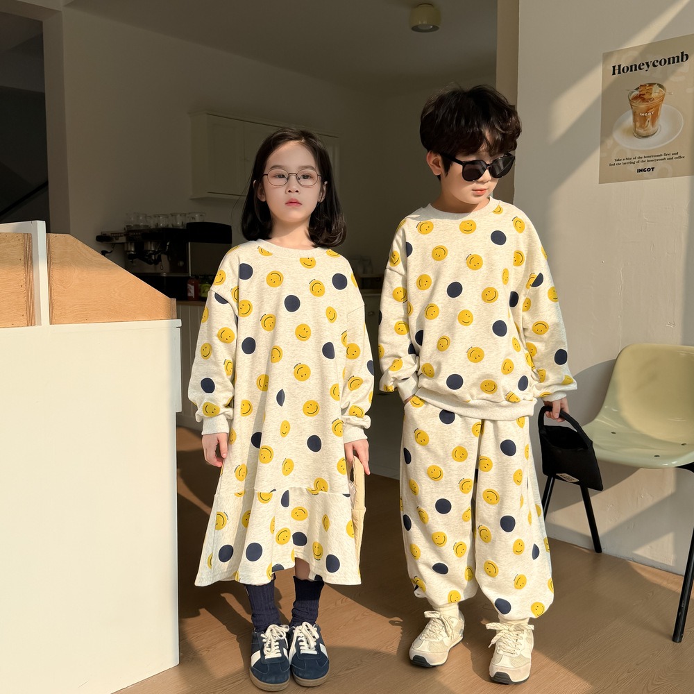 滿印笑臉衛衣套裝S503129-細節圖6