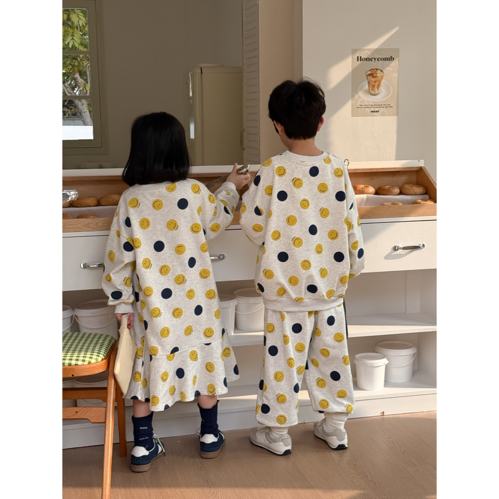 滿印笑臉衛衣套裝S503129-細節圖7