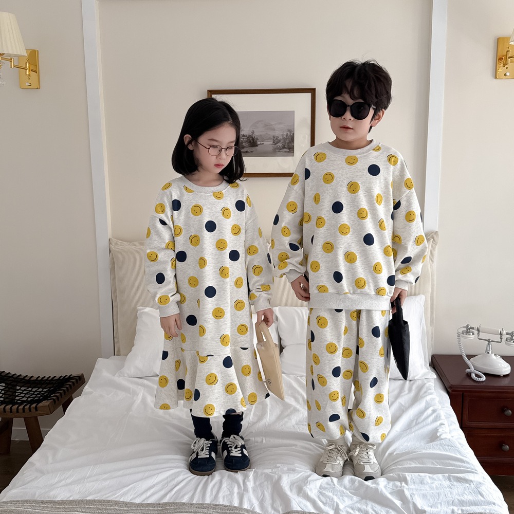 滿印笑臉衛衣套裝S503129-細節圖10