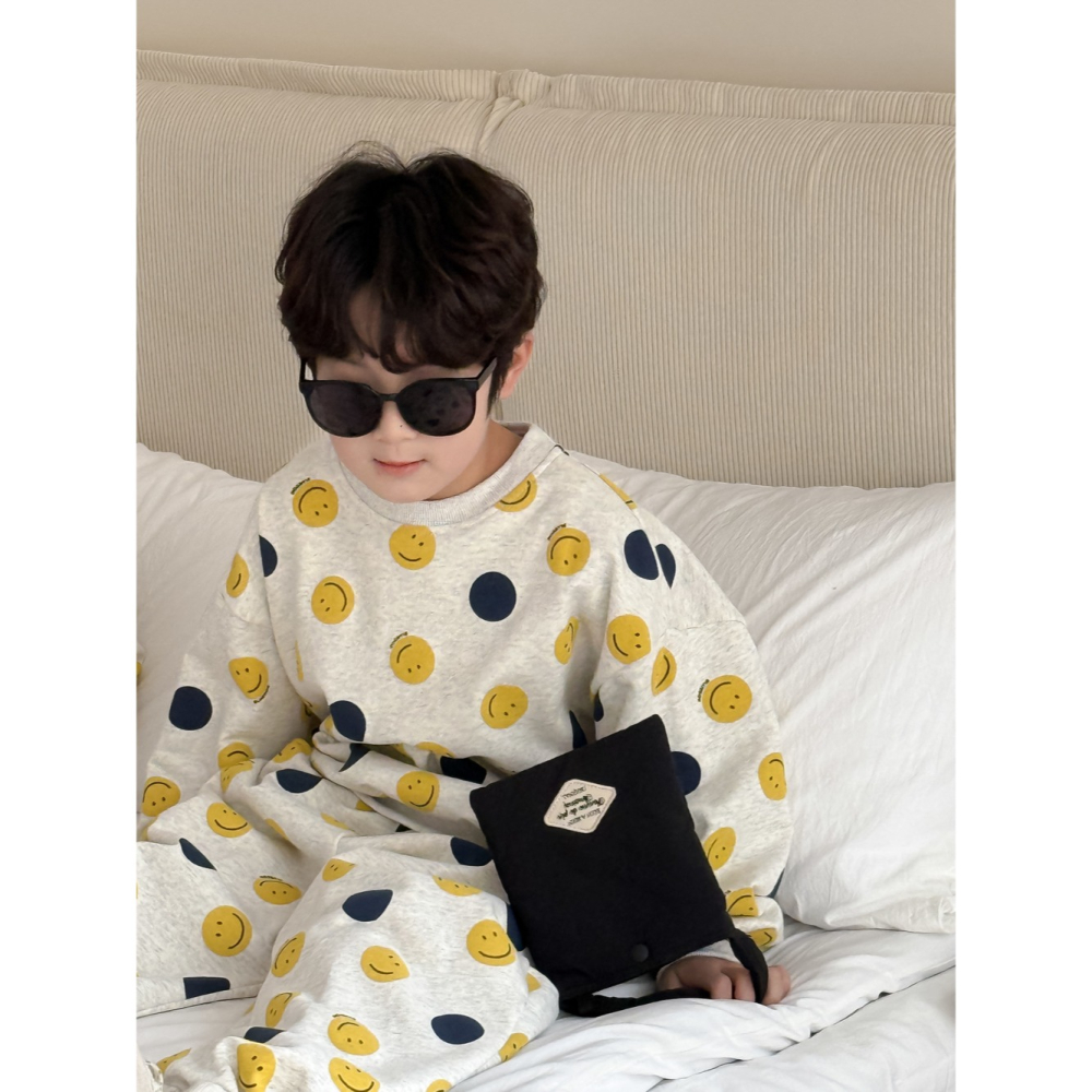 滿印笑臉衛衣套裝S503129-細節圖11