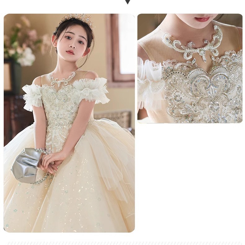 亮片刺繡禮服裙S503134-細節圖5