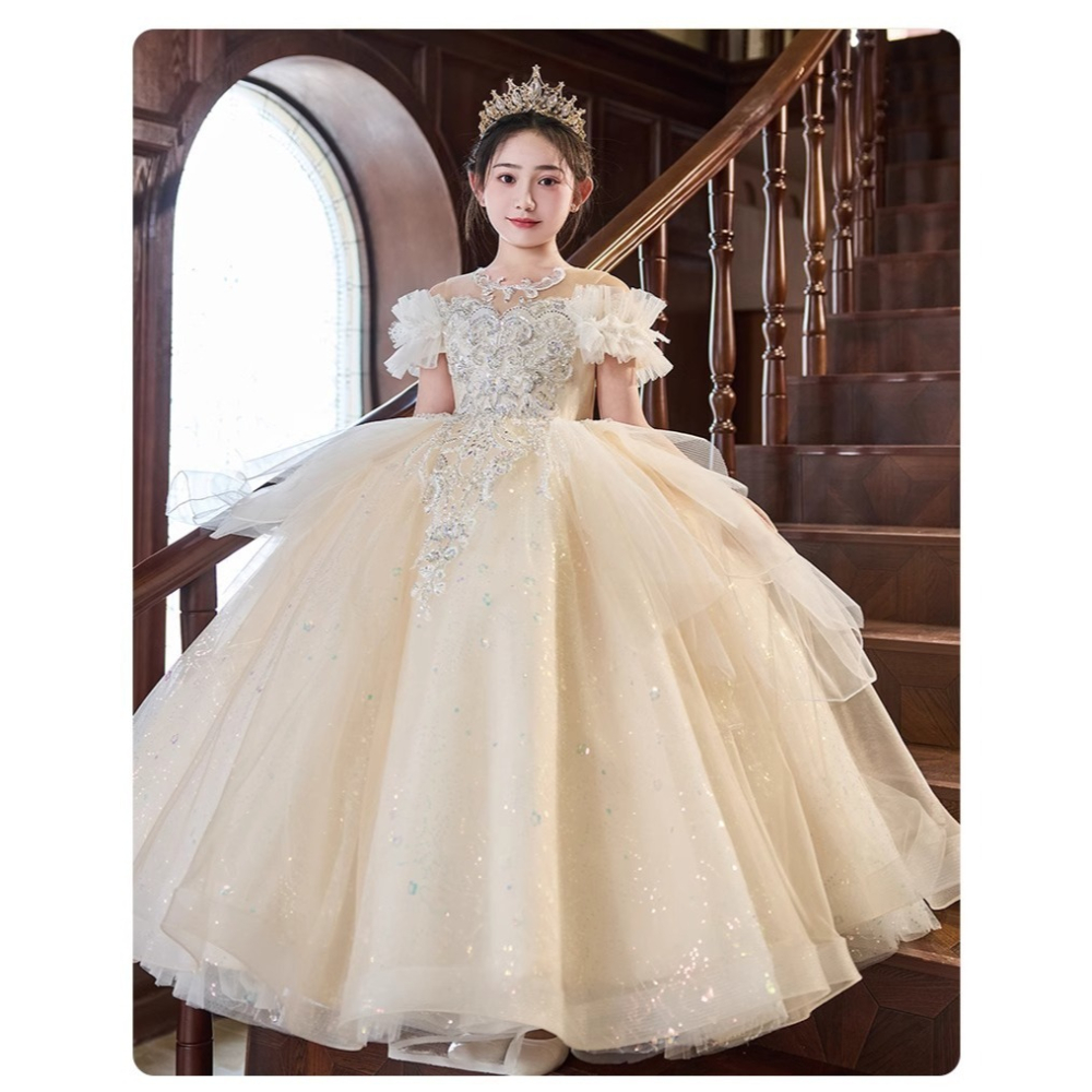 亮片刺繡禮服裙S503134-細節圖8