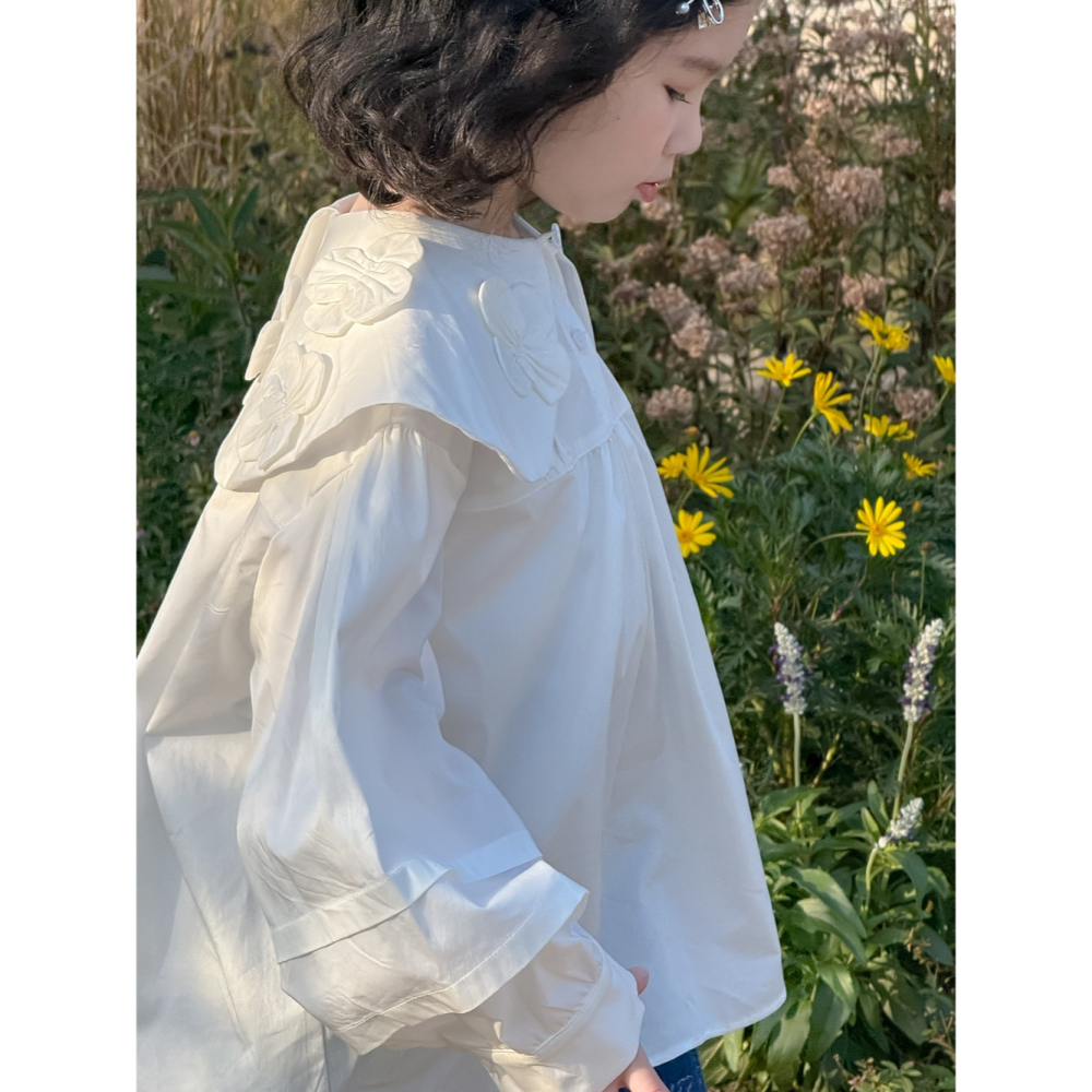 荷葉領襯衫S503204-細節圖9