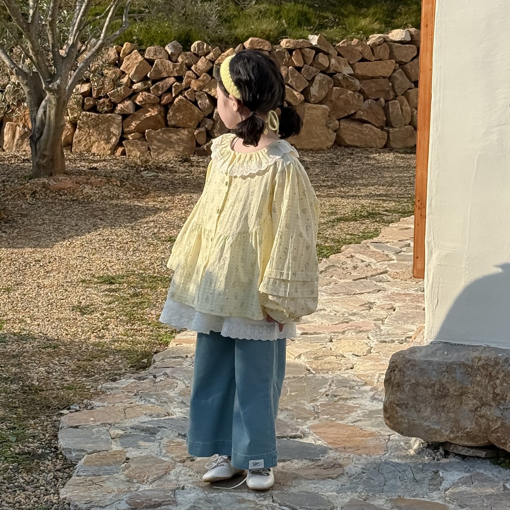 花邊領泡泡袖襯衫S503210-細節圖2