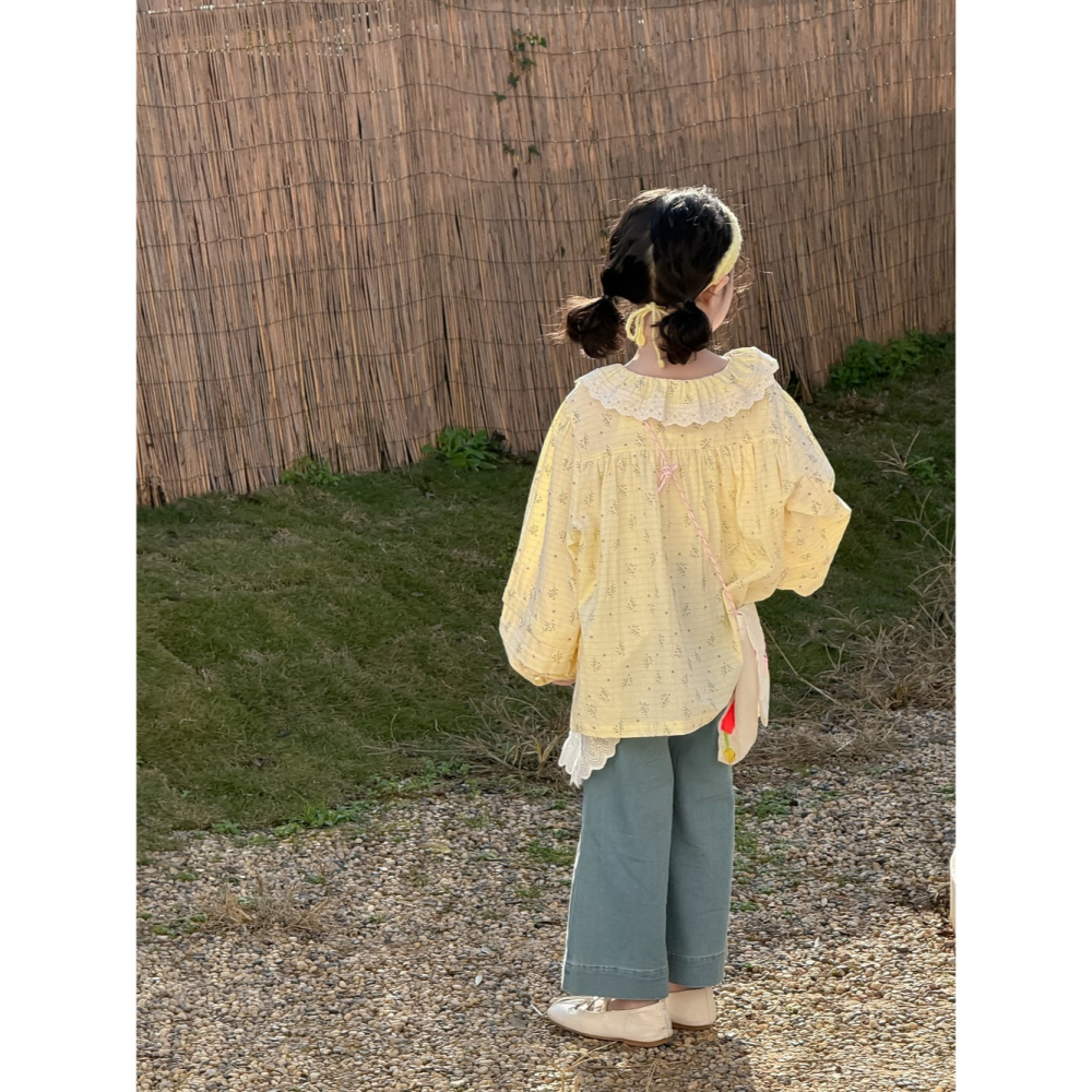 花邊領泡泡袖襯衫S503210-細節圖6