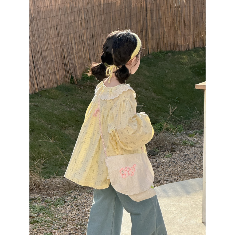 花邊領泡泡袖襯衫S503210-細節圖7