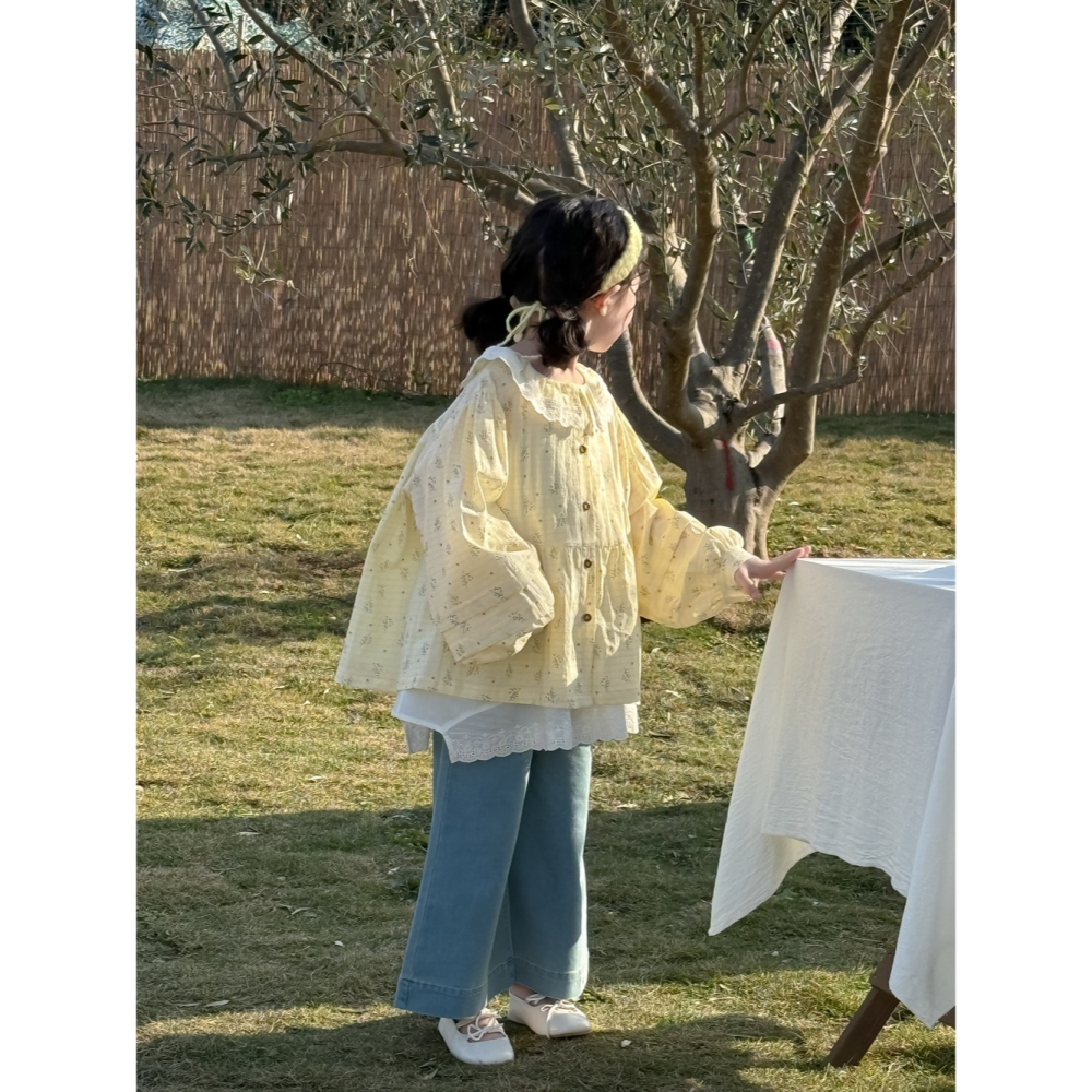 花邊領泡泡袖襯衫S503210-細節圖8