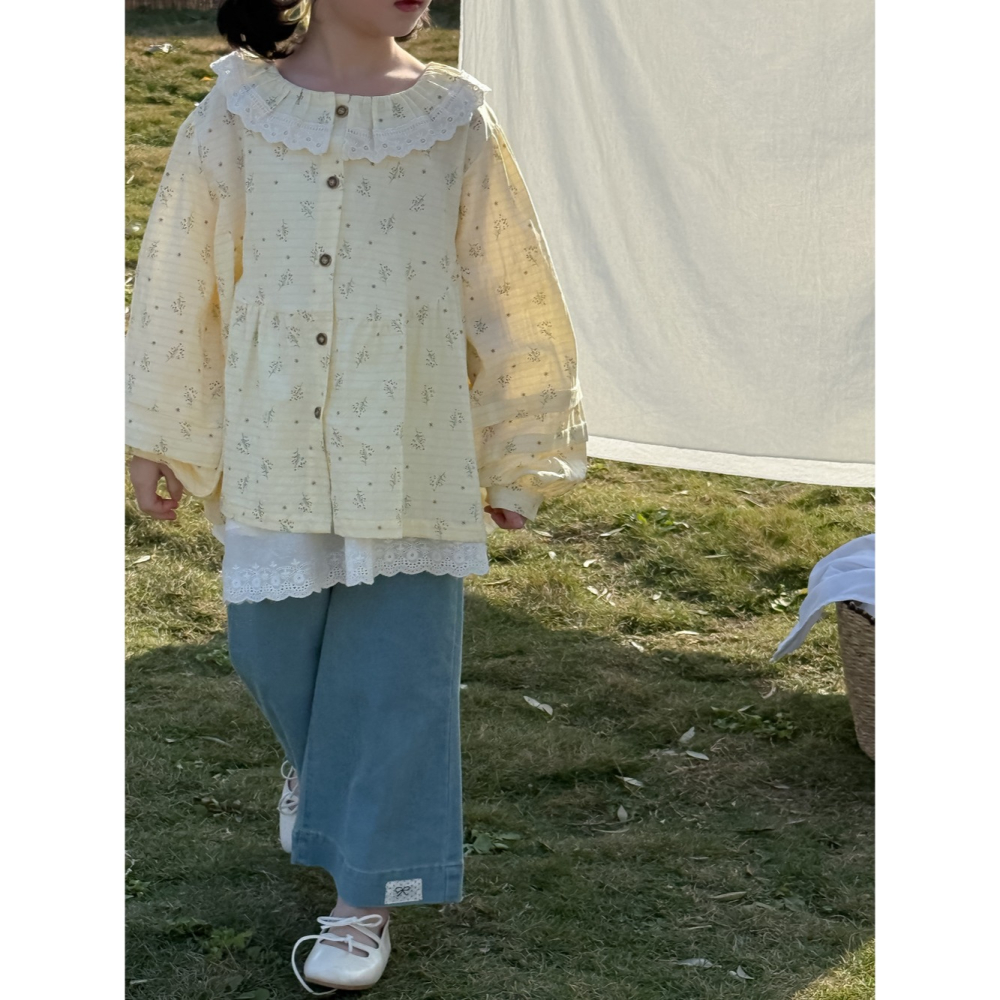 花邊領泡泡袖襯衫S503210-細節圖10