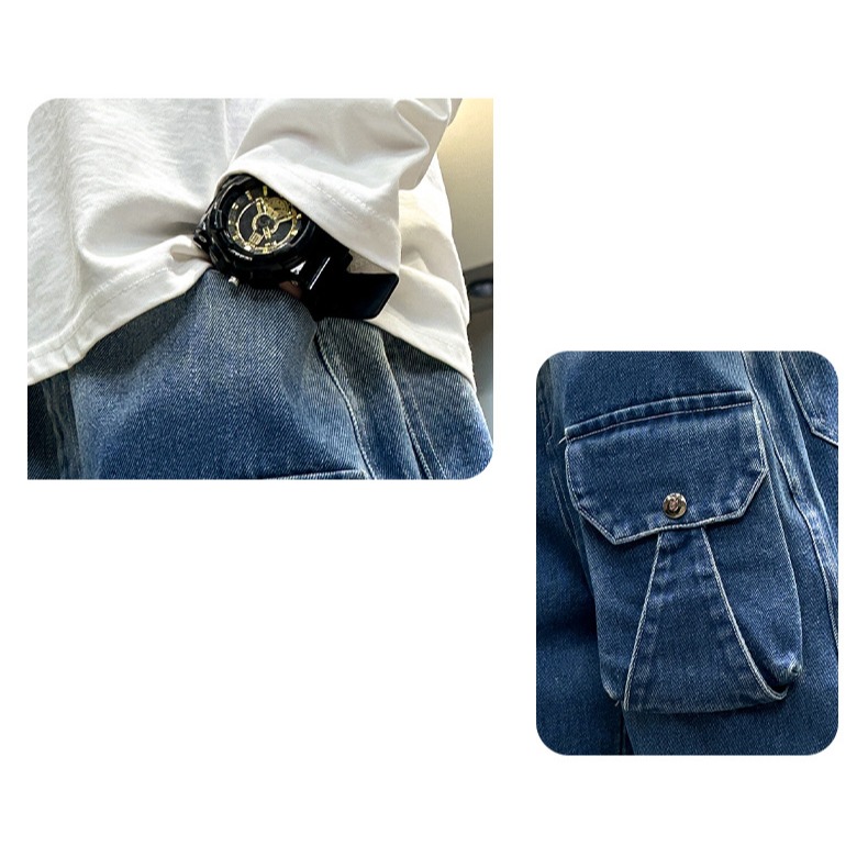 漸變工裝直筒牛仔褲S503428-細節圖5