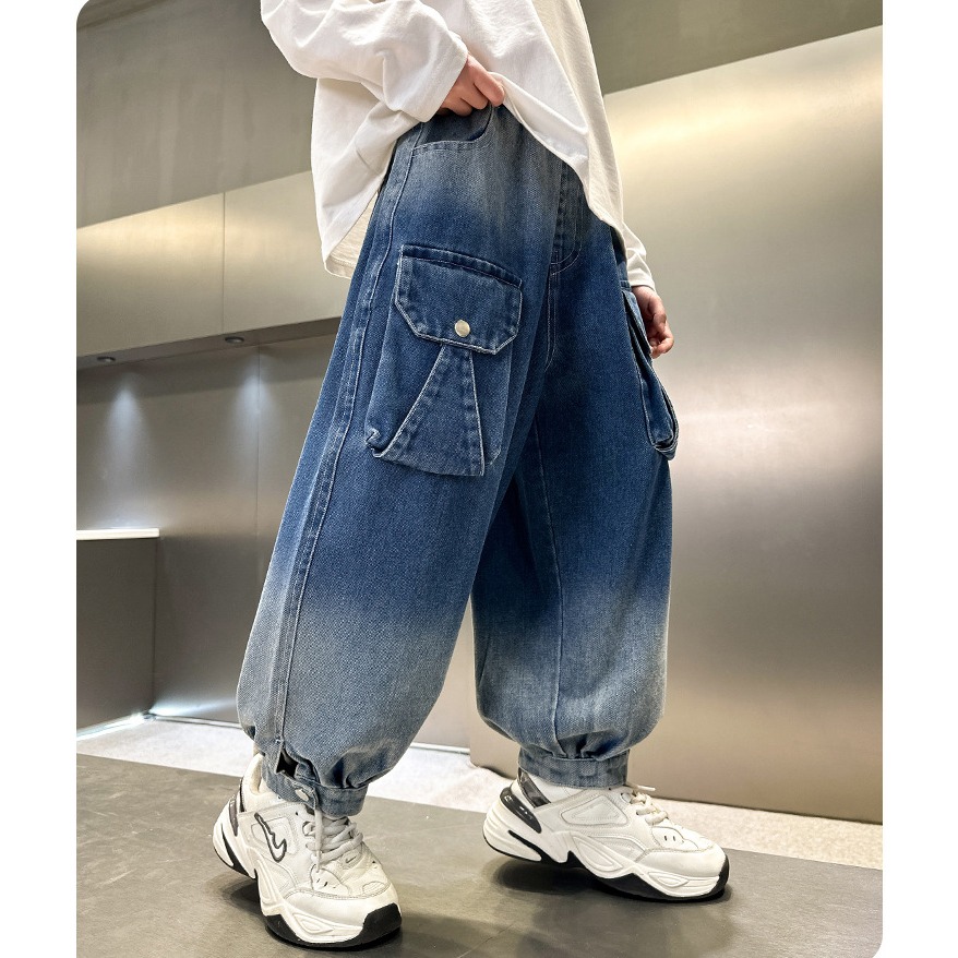 漸變工裝直筒牛仔褲S503428-細節圖7