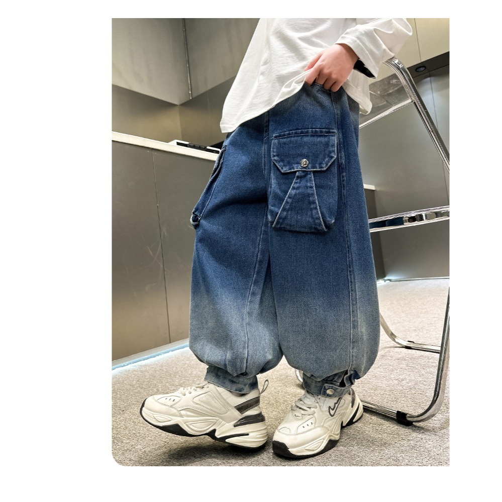 漸變工裝直筒牛仔褲S503428-細節圖9