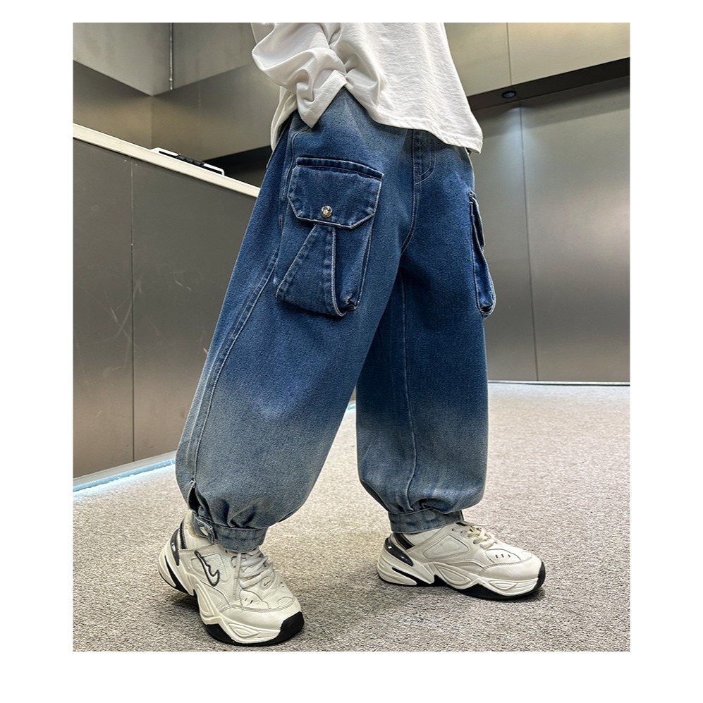 漸變工裝直筒牛仔褲S503428-細節圖10