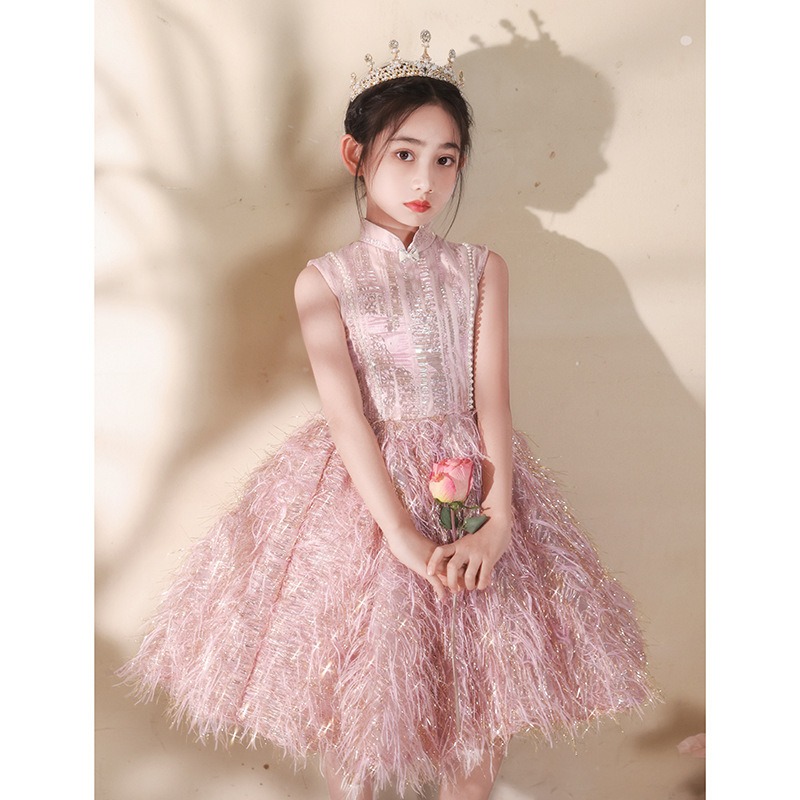 旗袍領金絲禮服裙S503434-細節圖8