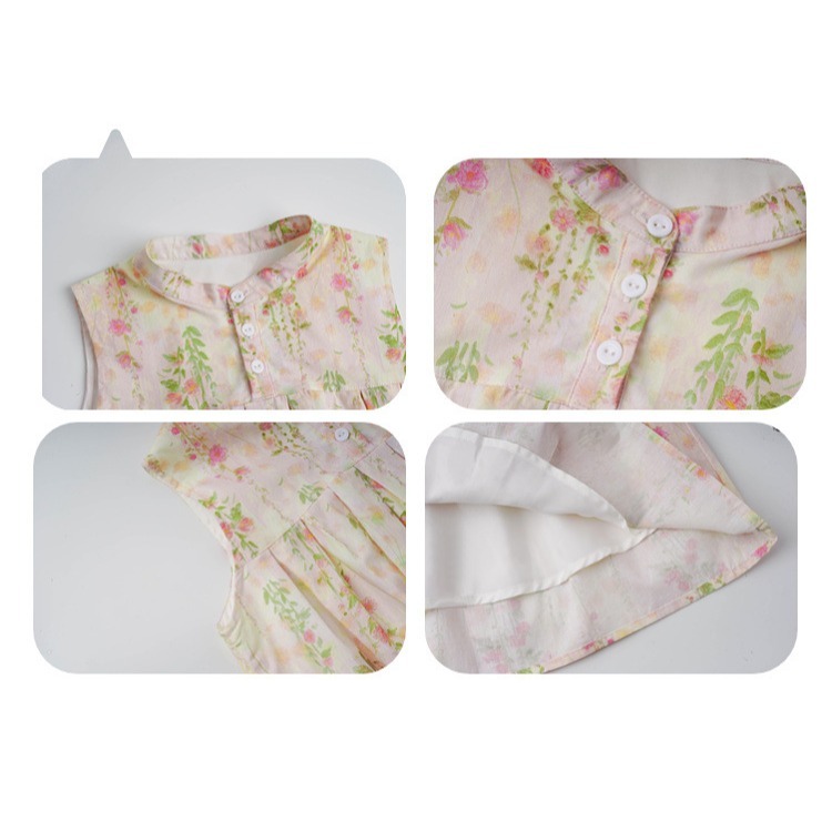 親子小清新碎花無袖上衣S503516-細節圖3