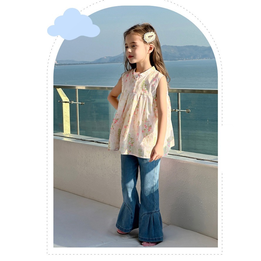 親子小清新碎花無袖上衣S503516-細節圖5