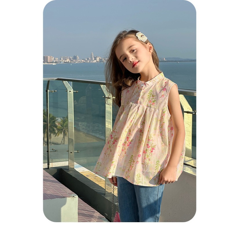親子小清新碎花無袖上衣S503516-細節圖9