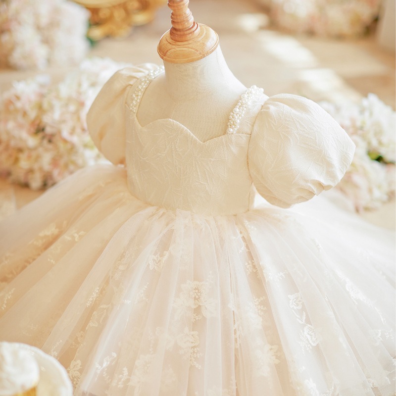 花苞袖禮服裙S503537-細節圖2