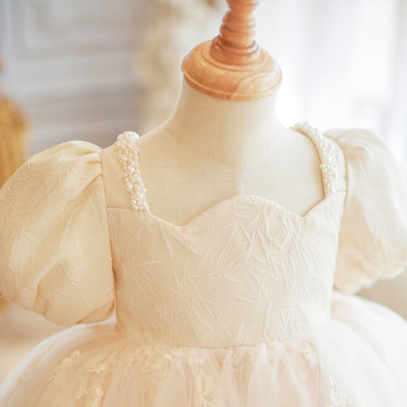 花苞袖禮服裙S503537-細節圖3