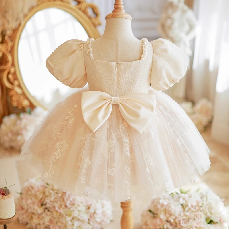 花苞袖禮服裙S503537-細節圖9