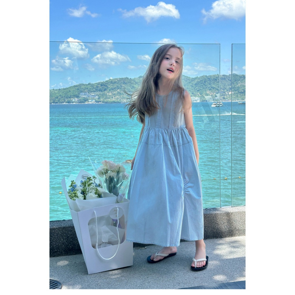 親子-島嶼泡泡背心 A 字裙S504107-細節圖5