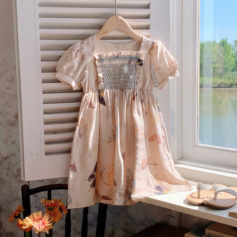 法式蝴蝶連衣裙S504108-細節圖5