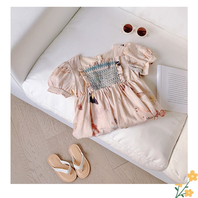 法式蝴蝶連衣裙S504108-細節圖6