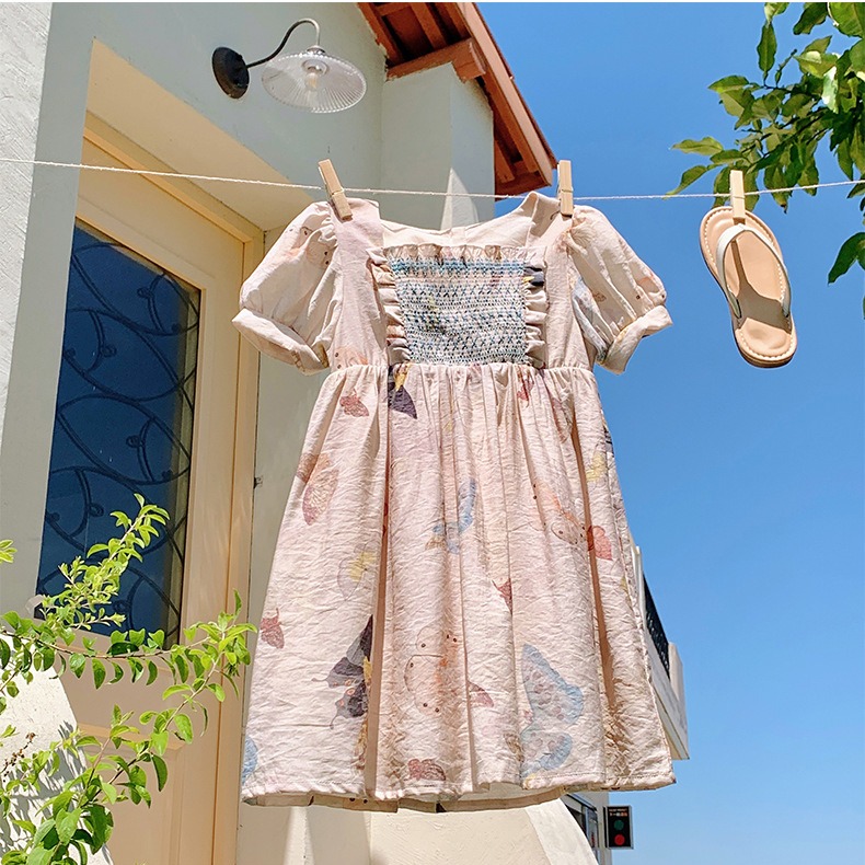 法式蝴蝶連衣裙S504108-細節圖10