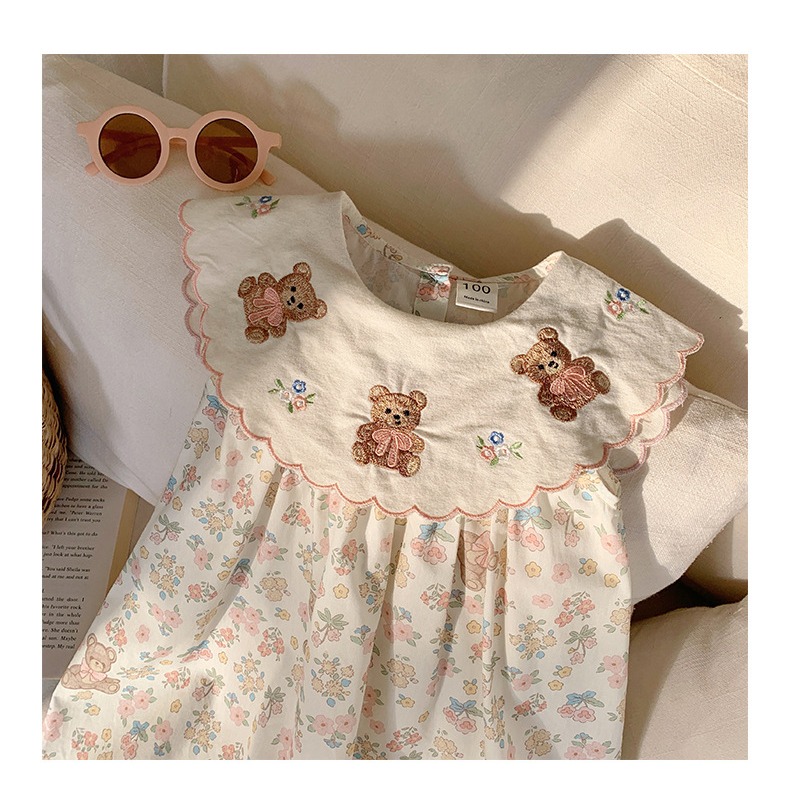 小熊刺繡連衣裙S504115-細節圖6