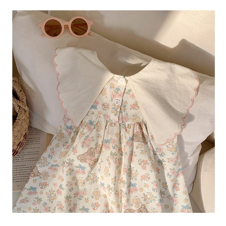 小熊刺繡連衣裙S504115-細節圖7