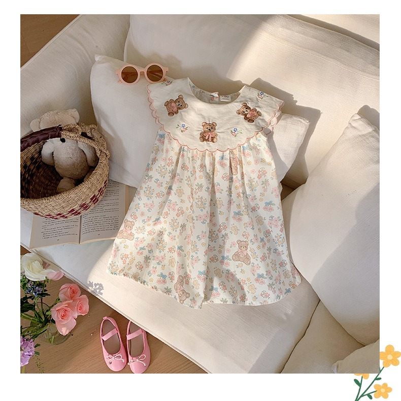 小熊刺繡連衣裙S504115-細節圖8