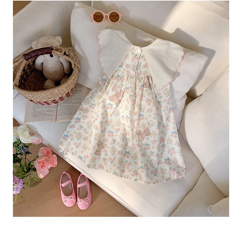 小熊刺繡連衣裙S504115-細節圖9