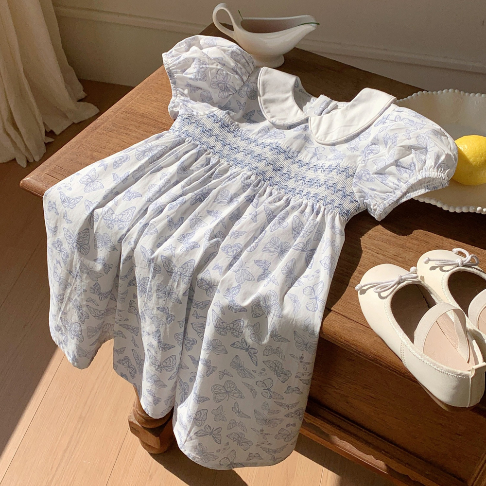 蝴蝶打攬連衣裙S504124-細節圖3