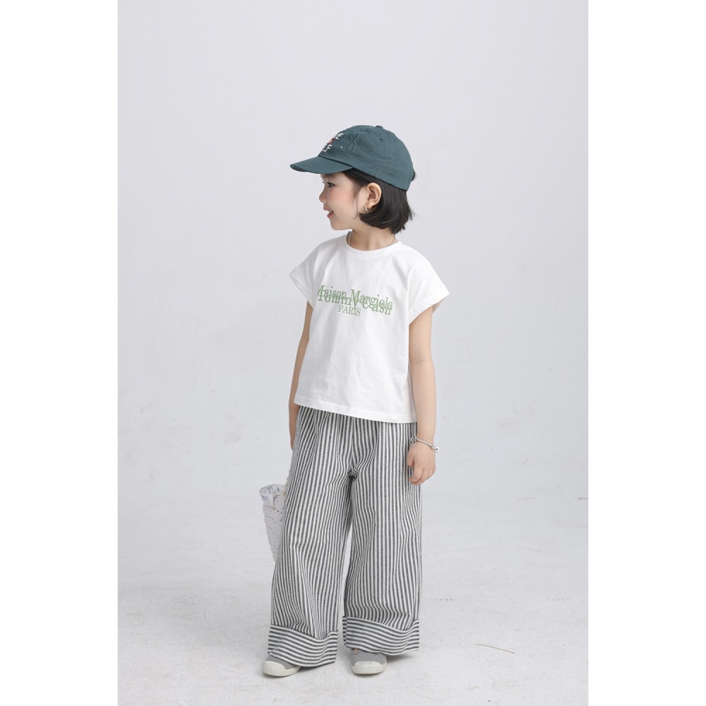 親子-翻邊條紋闊腿褲S504223-細節圖11