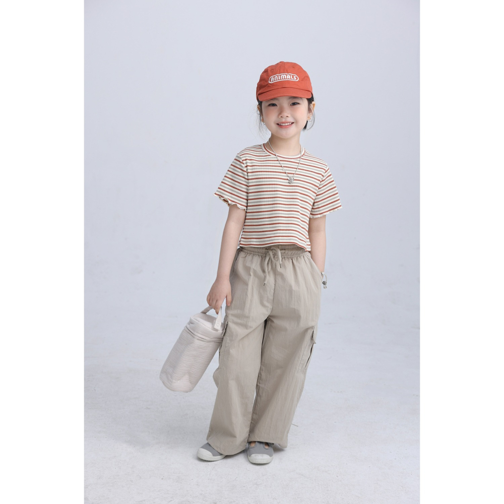 親子-露背條紋短袖T恤S504224-細節圖4