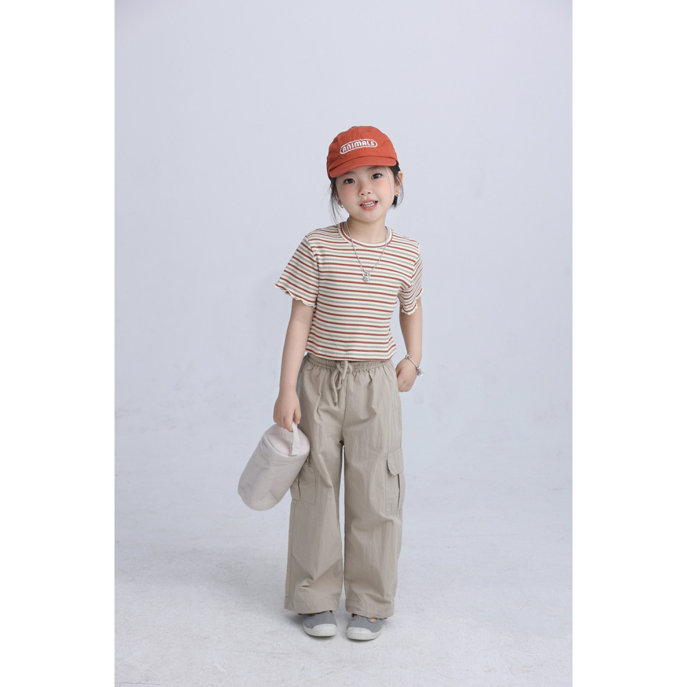 親子-露背條紋短袖T恤S504224-細節圖7