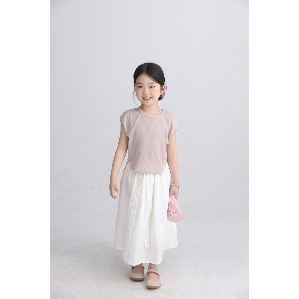 親子-日系優可絲不規則落肩T恤S504230-細節圖6