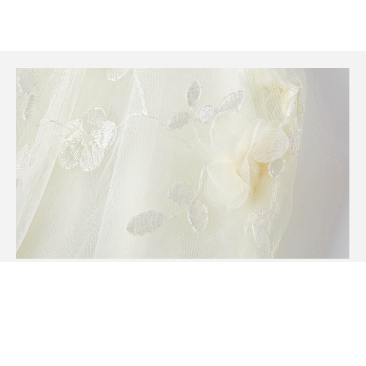 親子-立體繡花網紗亮片裙S504332-細節圖4