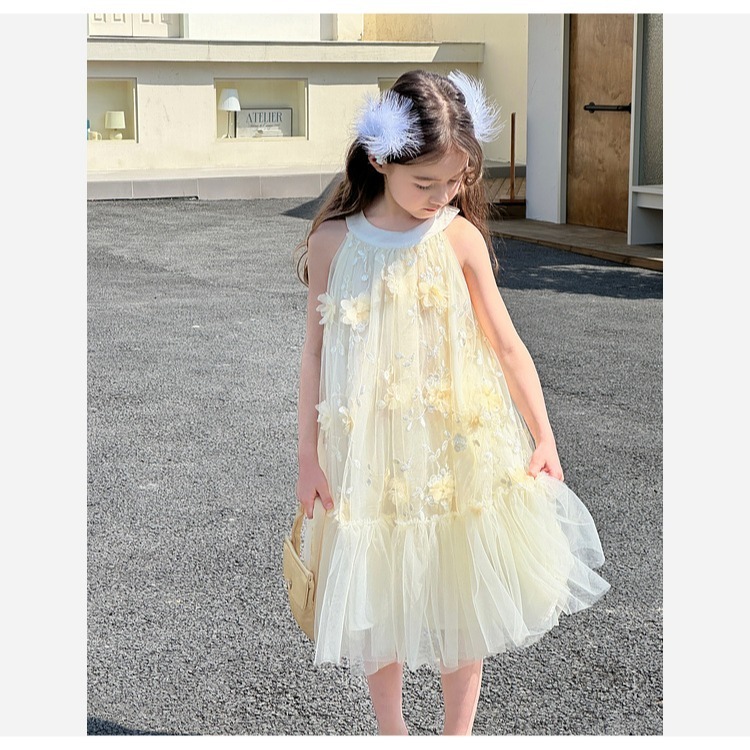 親子-立體繡花網紗亮片裙S504332-細節圖11