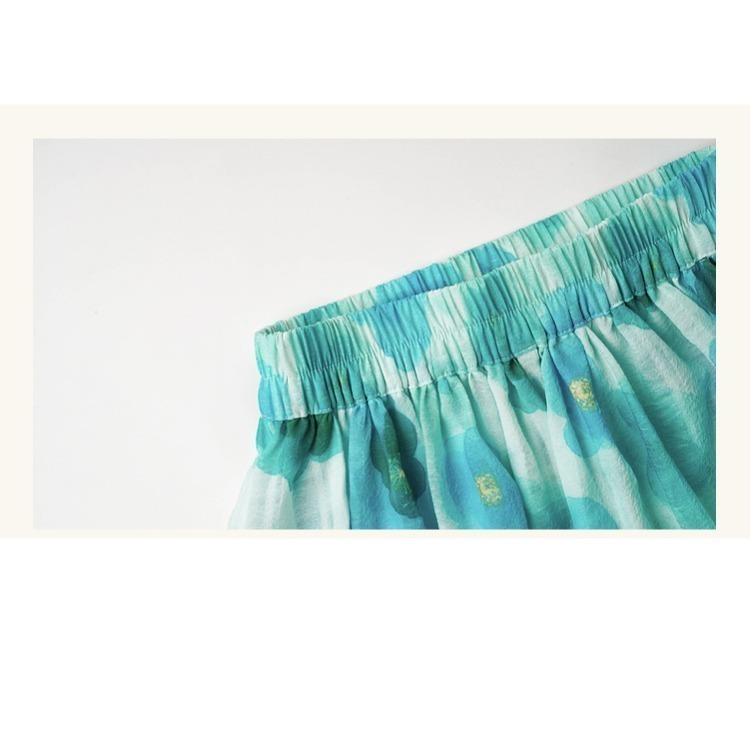 薄款碎花長褲S504336-細節圖2