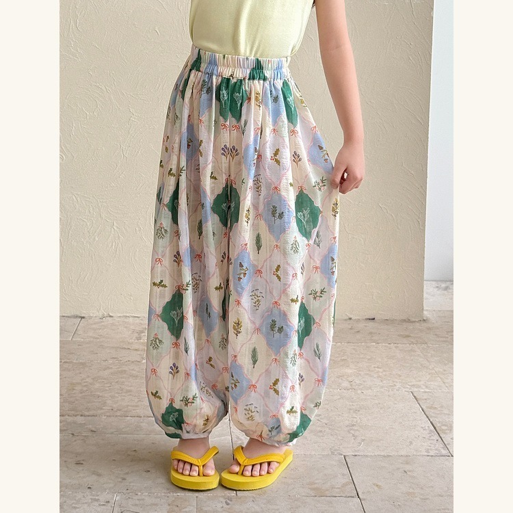 薄款碎花長褲S504336-細節圖6