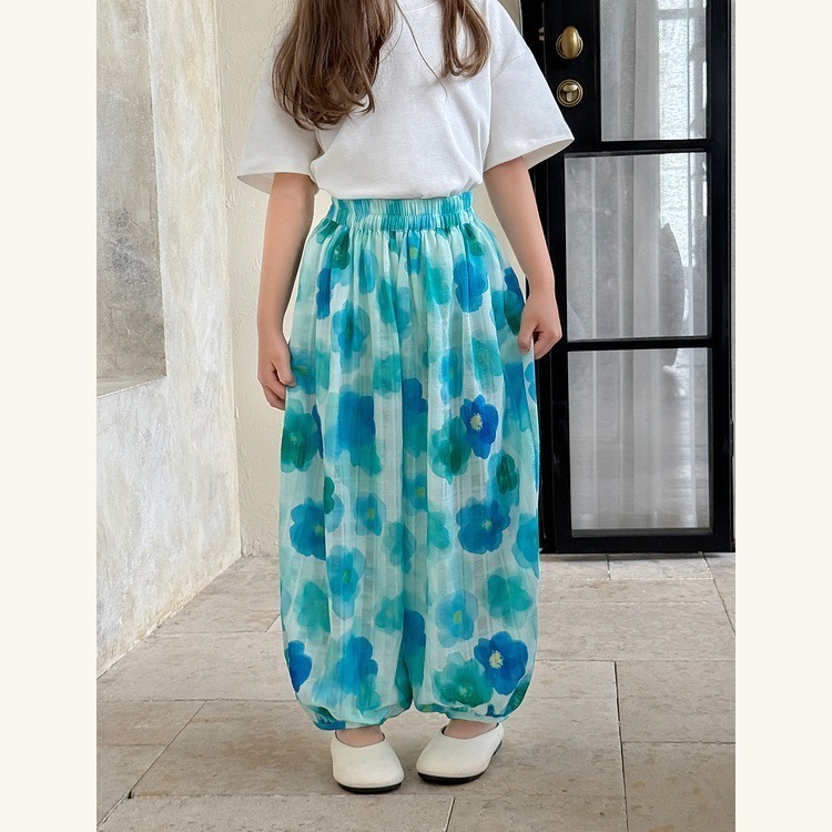 薄款碎花長褲S504336-細節圖9