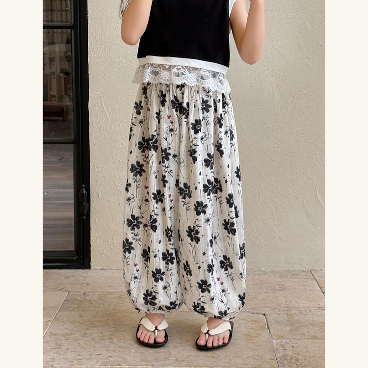 薄款碎花長褲S504336-細節圖10