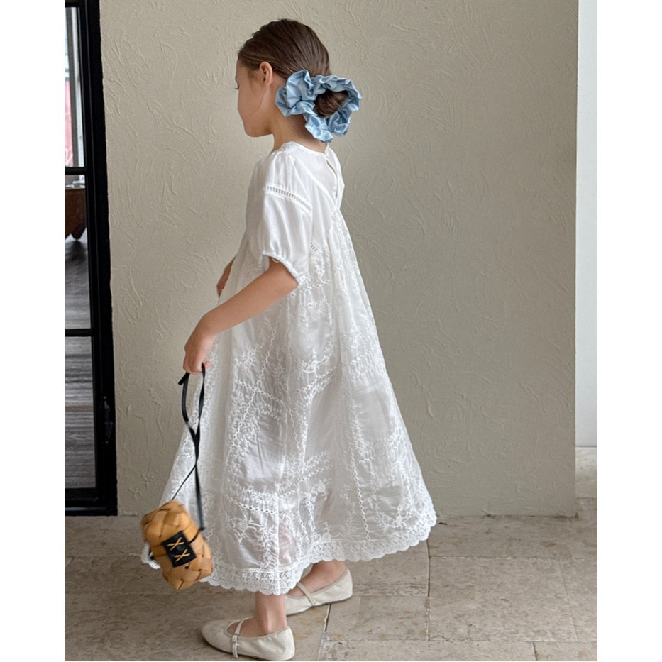 親子-森系大V領裙S504401-細節圖2