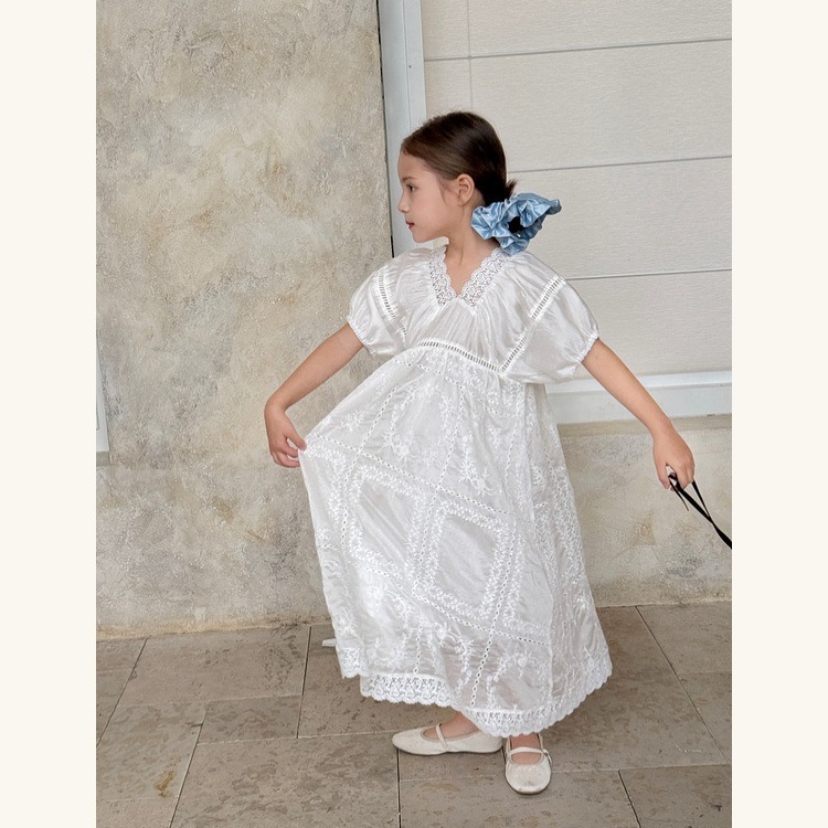 親子-森系大V領裙S504401-細節圖7