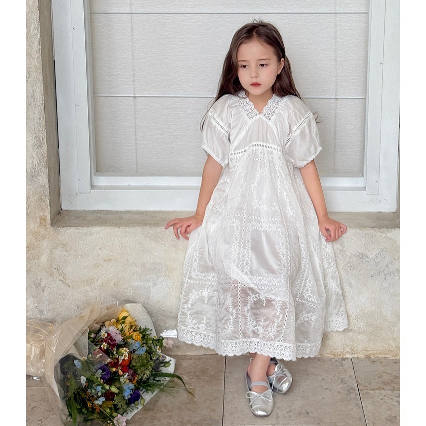 親子-森系大V領裙S504401-細節圖8